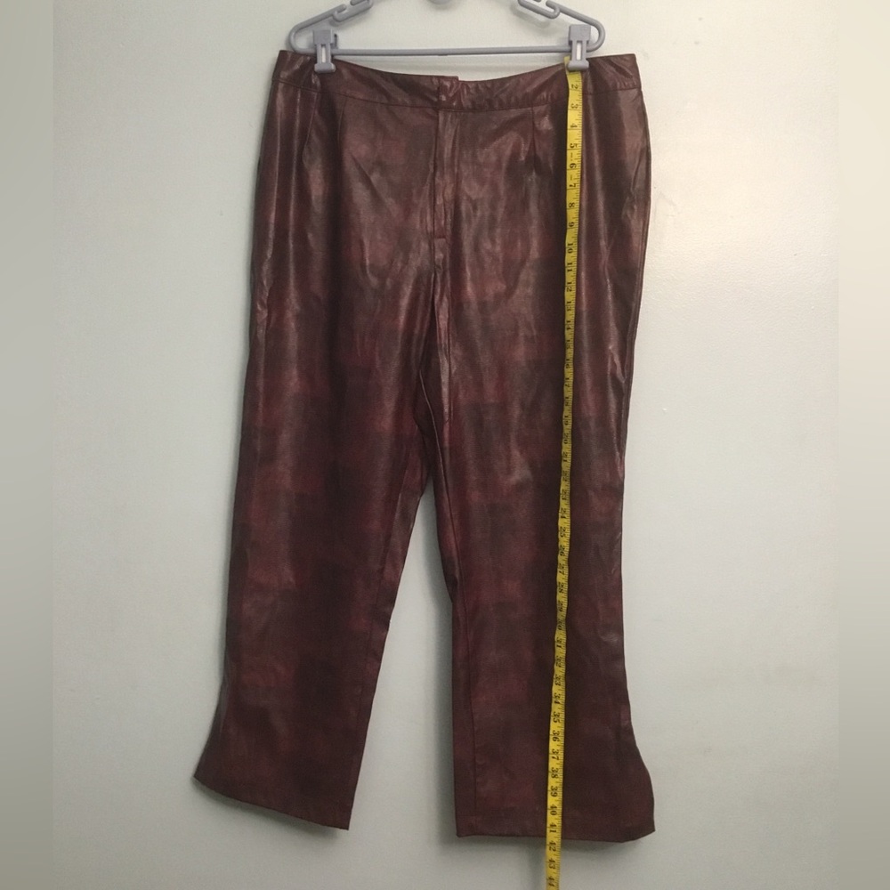 Ashley Stewart faux Leather Pants